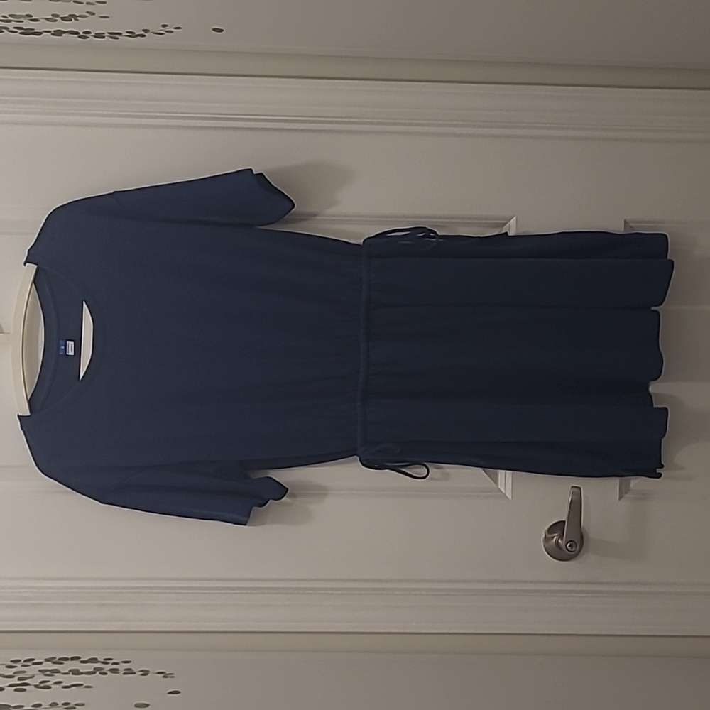 Blue Old Navy Dress with draw strings waist.